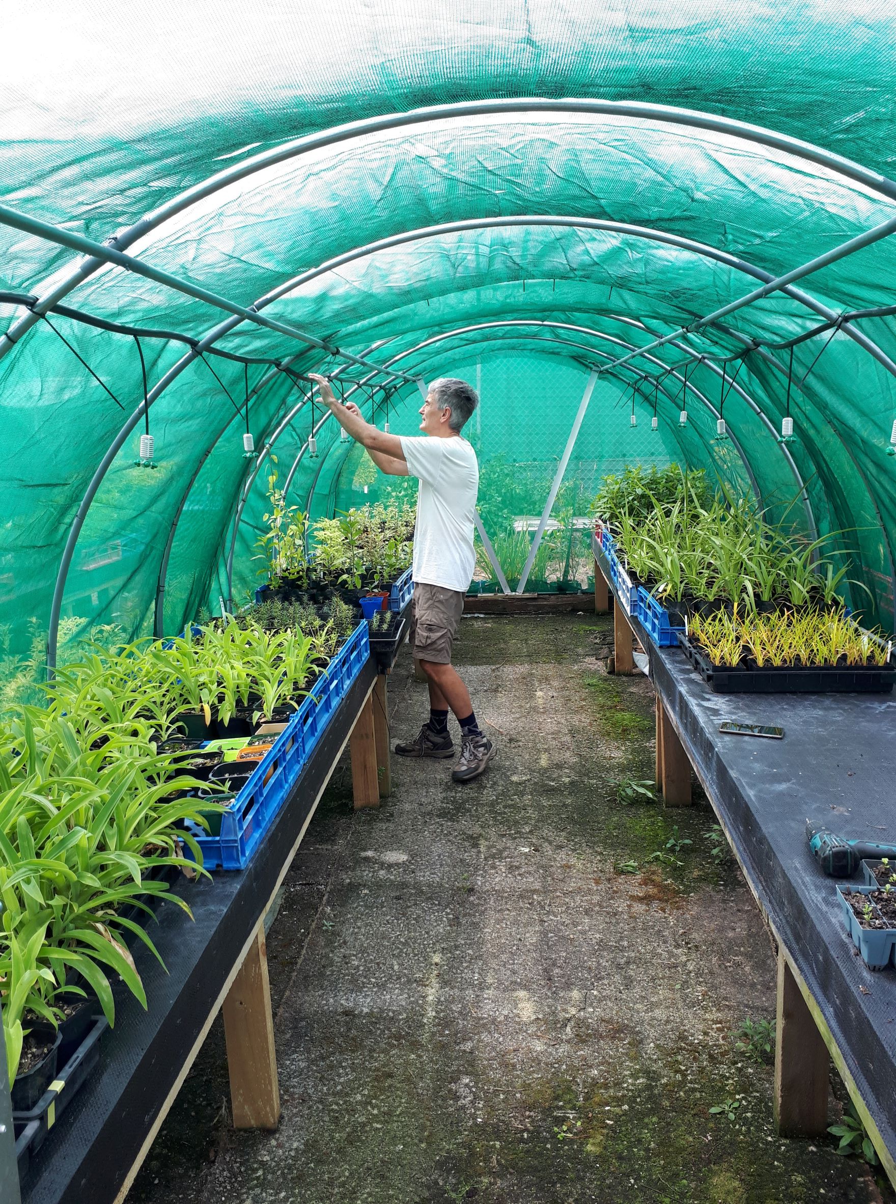 James sorting the irrigation Feb 2022