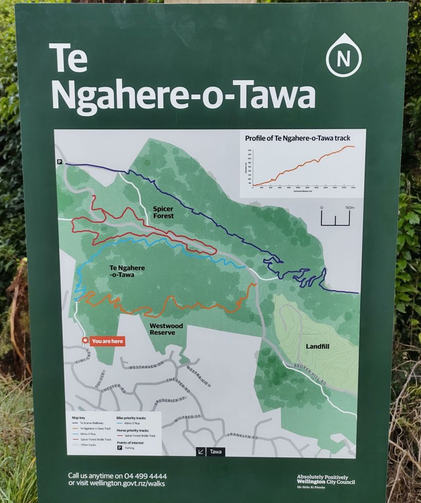 Te Ngahere-o-Tawa Forest of Tawa Sign 2023